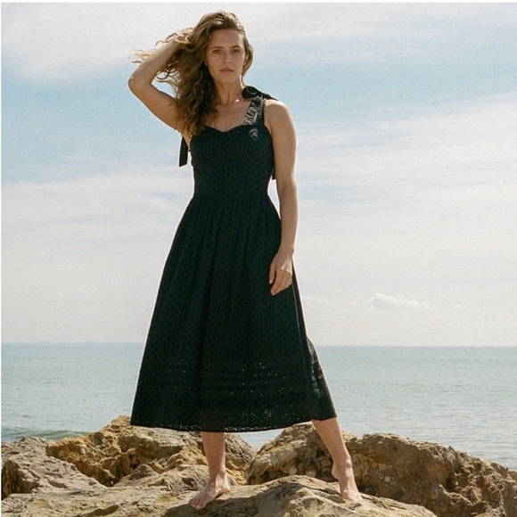 NEW NWT Christy Dawn The Miriam Dress Midnight Eyelet - Picture 2 of 8